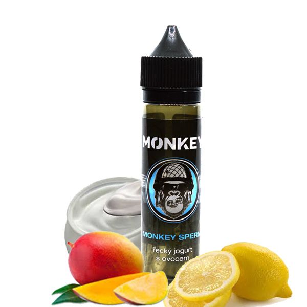 MONKEY SPERM / Řecký jogurt s ovocem - Monkey shake&vape 12ml Monkey liquid