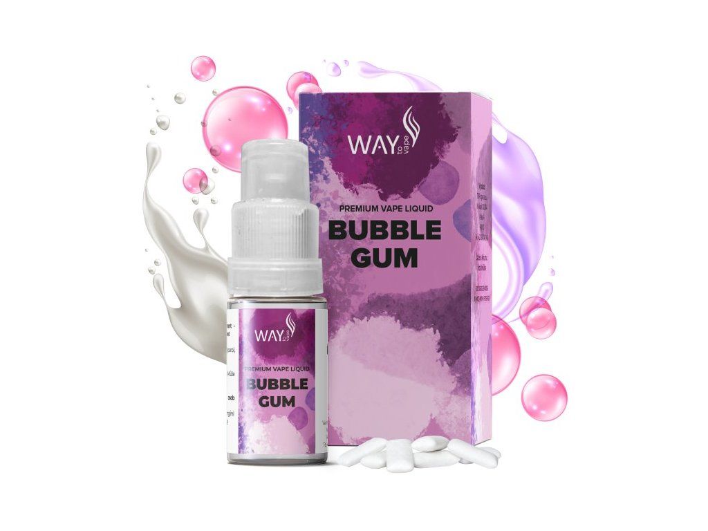 BUBBLE GUM - e-liquid WAY TO VAPE (CZ) 10 ml