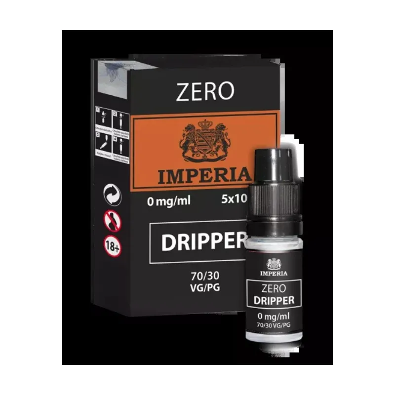 Imperia Zero Dripper beznikotinová báze (70VG/30PG) 5x10ml