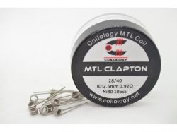 Coilology MTL CLAPTON spirálky Ni80 28GA/40GA, 0,92Ω, 10ks